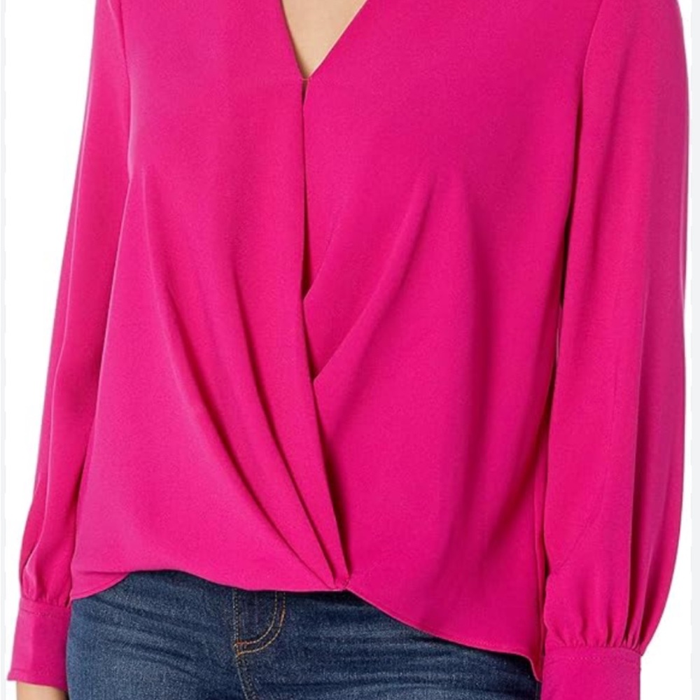 Vince Camuto Hot Pin Sleeve Wrap Blouse